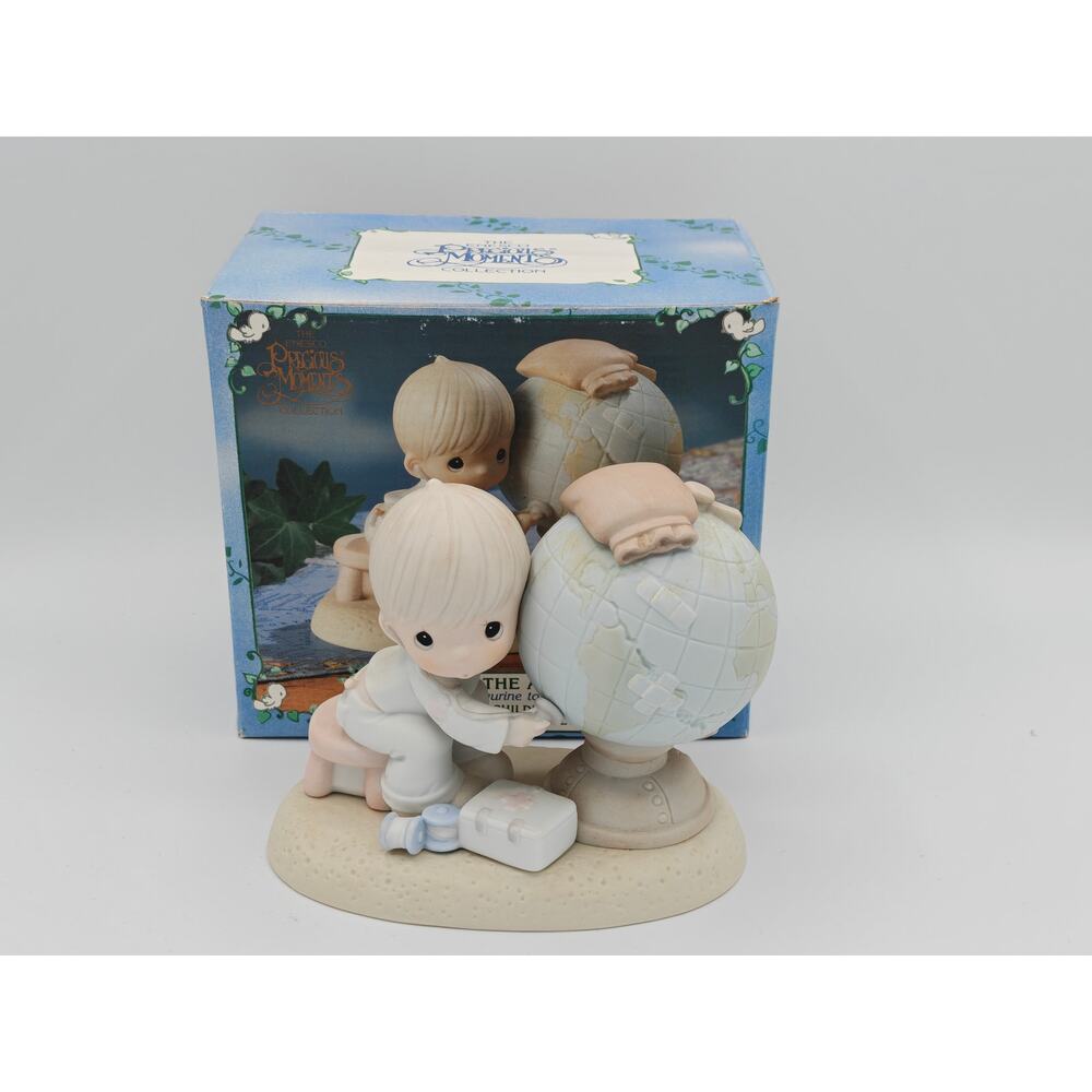 Precious Moments Jesus Is The Answer Figurine Enesco‎ 1992 With Box E1381R